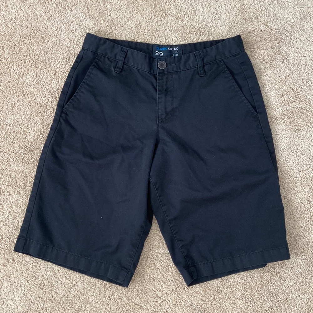 Blue crown chino shorts
